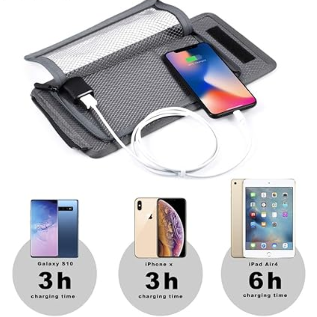 Mochila Con Panel Solar Recargable 5V