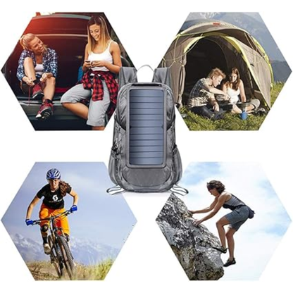 Mochila Con Panel Solar Recargable 5V