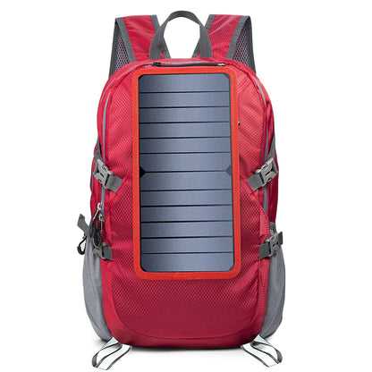 Mochila Con Panel Solar Recargable 5V